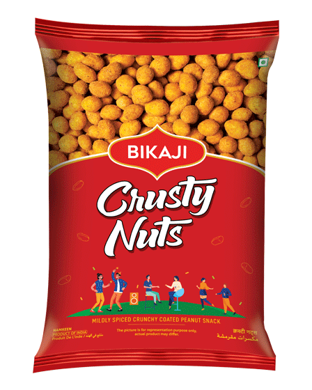 BULK DEAL - Bikaji Crusty Nuts, 200 gm (Pack of 10 )