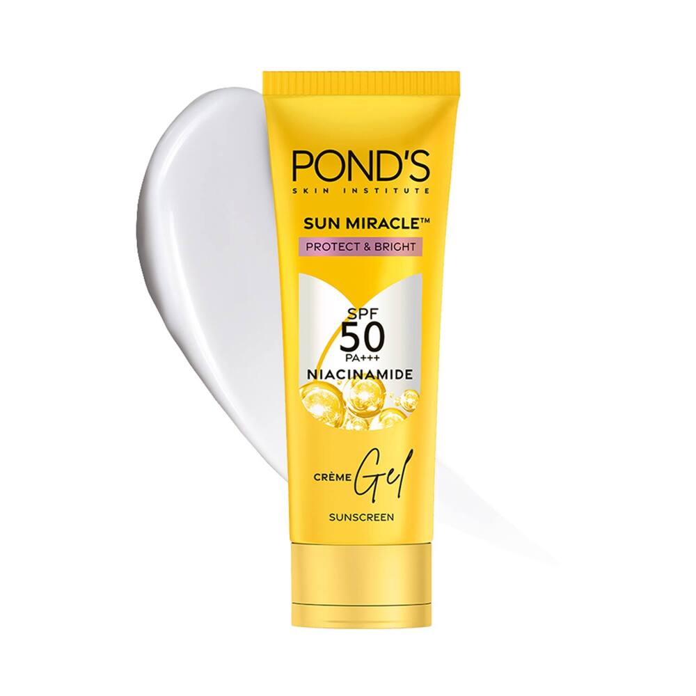 Ponds Sun miracle Protect & Bright Niacinamide creme Gel Sunscreen SPF 50, 50g
