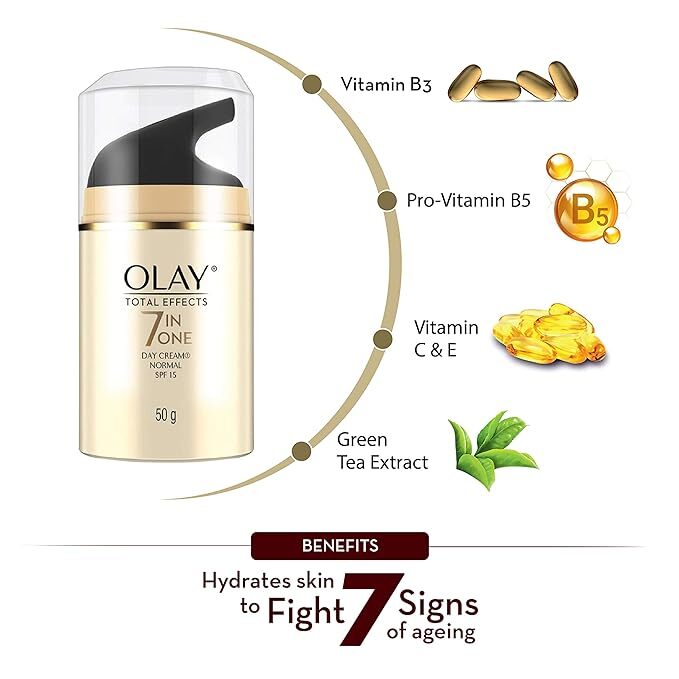 Olay Total Effects 7 In One Day Cream Niacinamide SPF 15 Normal, 50 gm