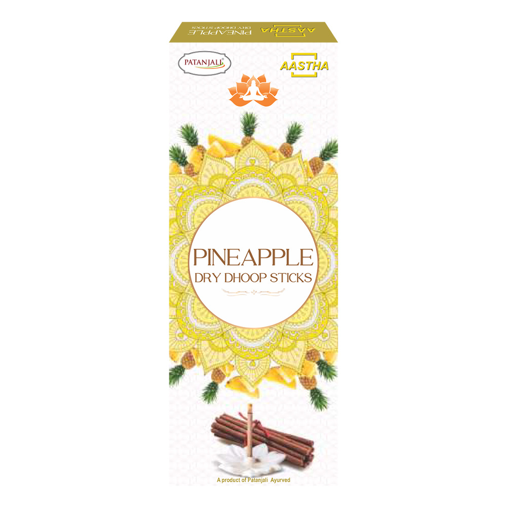Patanjali Aashta Dry Pine apple Dhoop Sicks, 10n