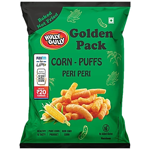 Hully Gully Golden Pack Corn-Pack Corn-Puffs Peri Peri 110g