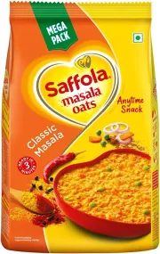 Saffola Masala Oats | Tasty Evening Snack| Healthy Snack| Classic Masala| 500g