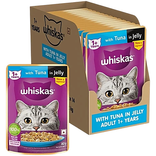 Whiskas With Tuna In Jelly 80g