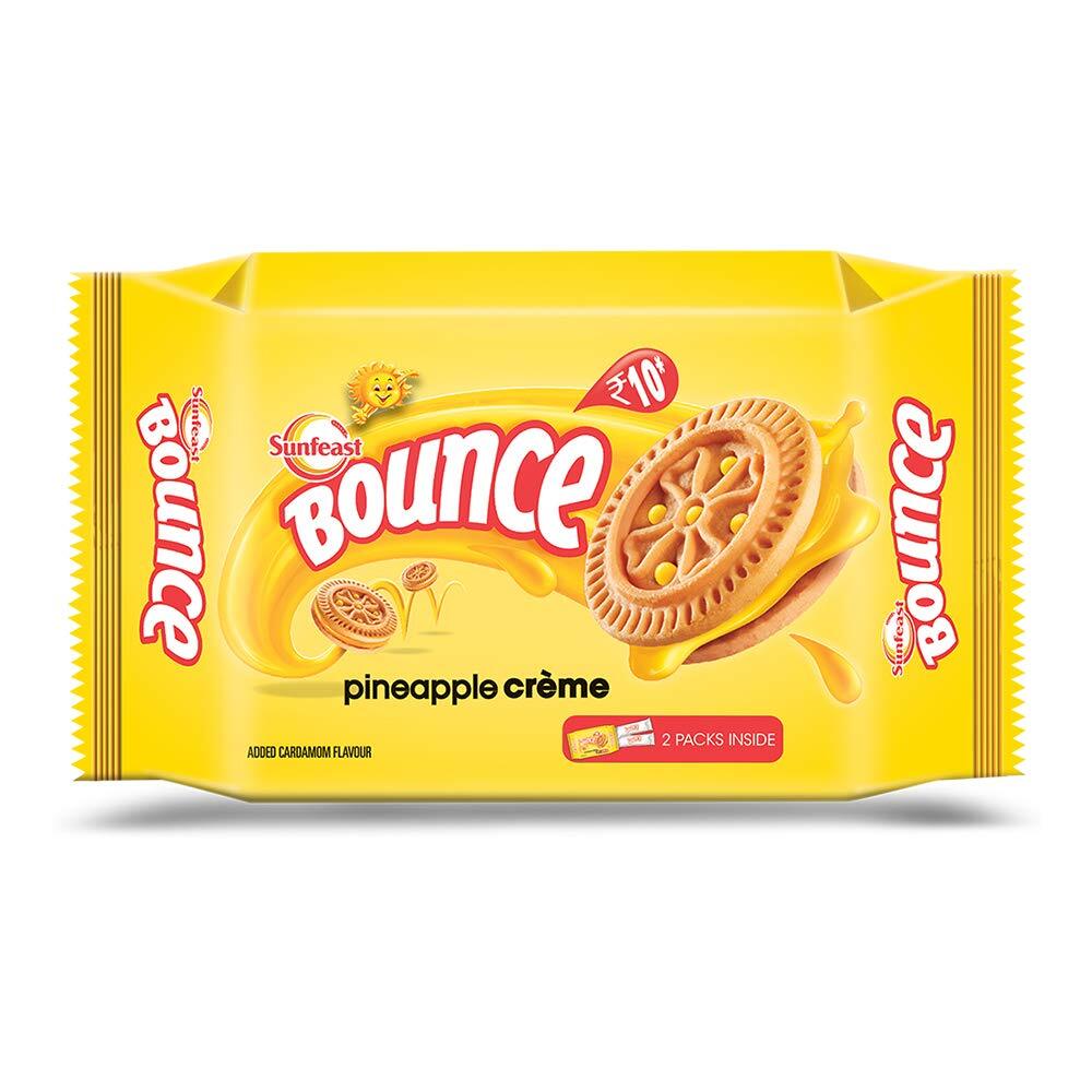 Sunfeast Bounce Biscuits - Pineapple Zing, 58 g