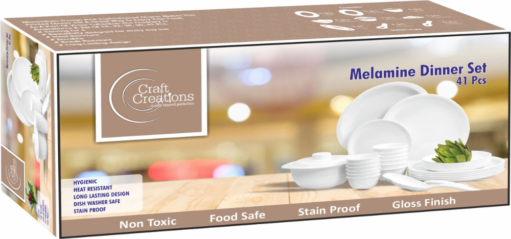 Craft Creations Melamine Dinner Set 41pcs