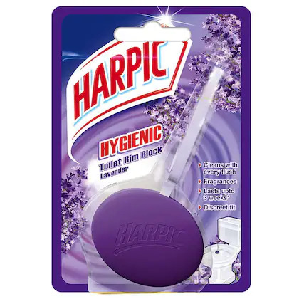 Harpic Hygienic Toilet Rim Block Lavender, 26g
