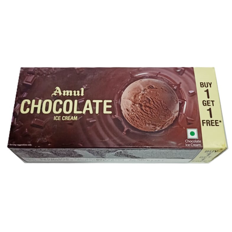 Amul Chocolate Ice Cream 750ML Buy 1 Get 1 Free