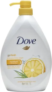 Dove Go Fresh Energize Body Wash, Grapefruit and Lemongrass Scent 1L