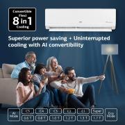 IFB 1.5 Ton 4 Star Gold Series Inverter Split AC (Copper, Convertible Flexi 8-in-1 Cooling, PM 0.3 Filter, 2022 Model, CI1844X223G1, White)