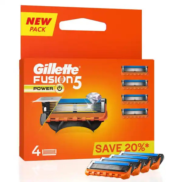 Gillette Fusion 5 Power 4 Pack 1N