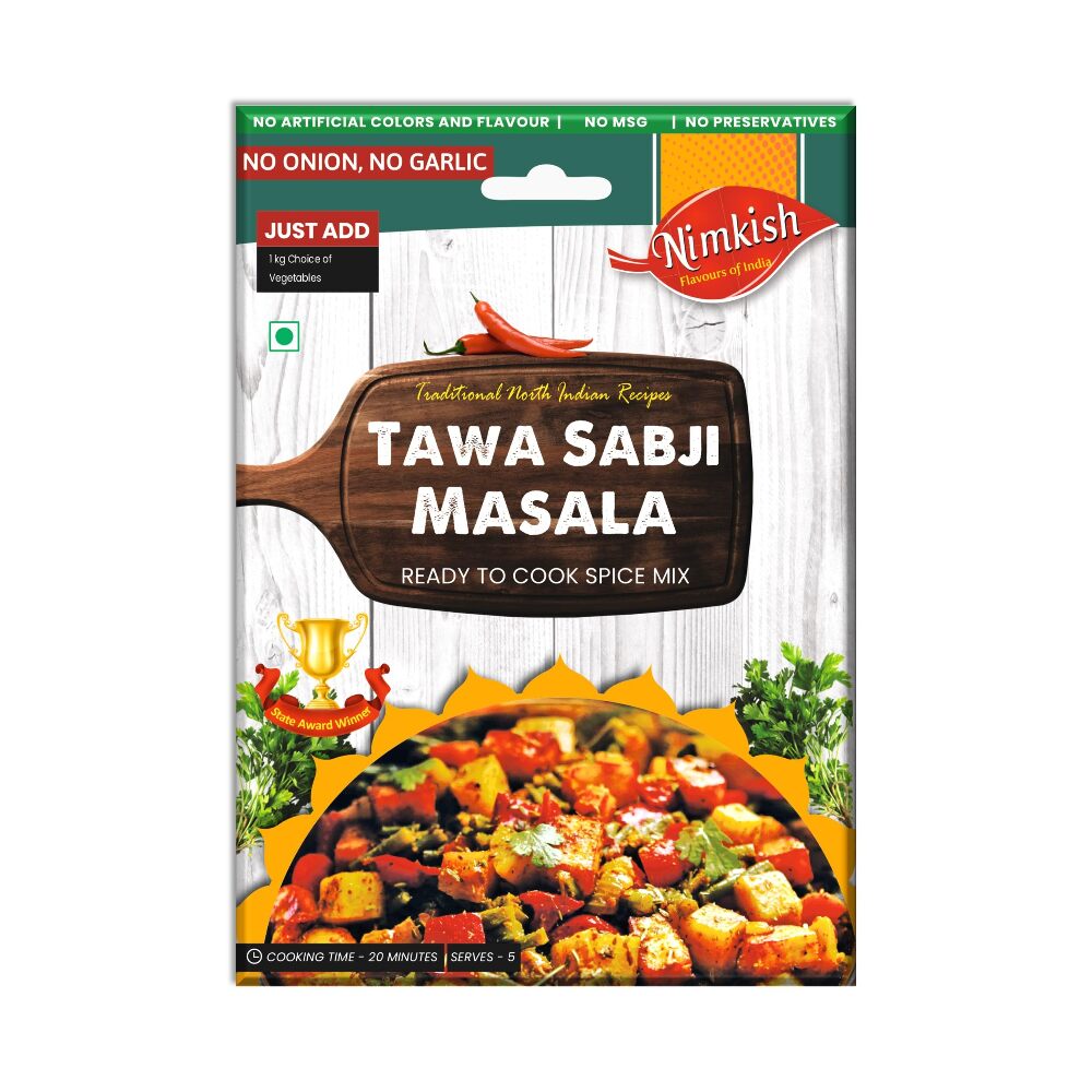 Nimkish Dum Tawa Sabji Masala Ready to Cook Spice Mix Masala 50g