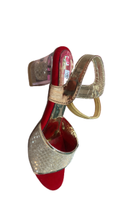 Red Silver High Heels for Women