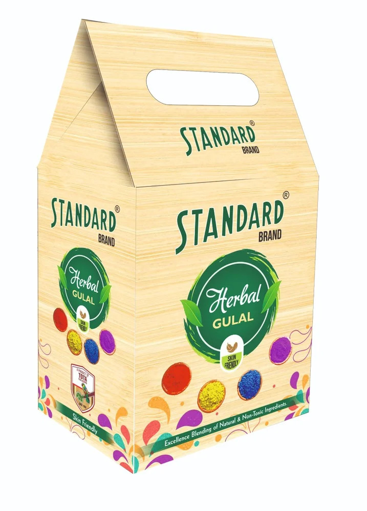 Standarad Brand Herbal Gulal Mix Colours Pack 1N