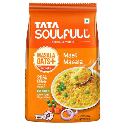 Bulk Deal :- Tata Soulfull Masala Oats+ Mast Masala 500 g ( Pack of 3 )