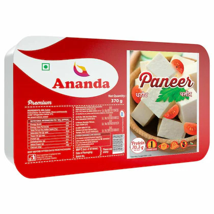 Ananda Premium Paneer 370 g (Pack)