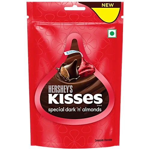 Hershey's Kisses Special Dark 'N' Almonds Chocolate, 33.6 g