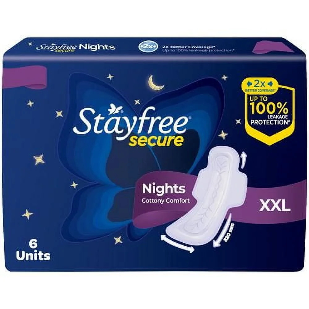 Stayfree Secure Nights Cottony Comfort XXL(6 Units)