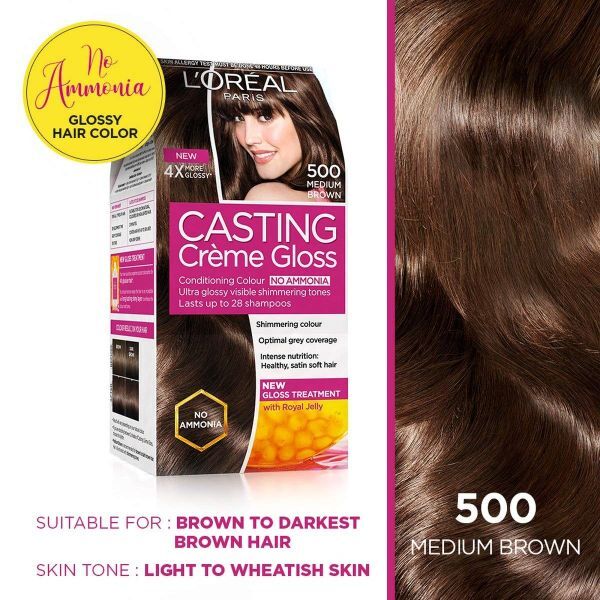 Loreal Paris Casting Crème Gloss Shade 500 – Medium Brown