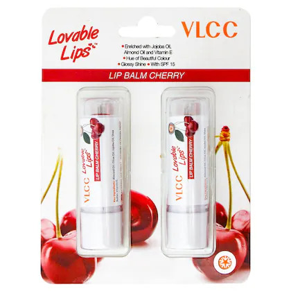 Vlcc Lovable Lips Cherry Lip Balm Buy 1 Get 1 4.5 g