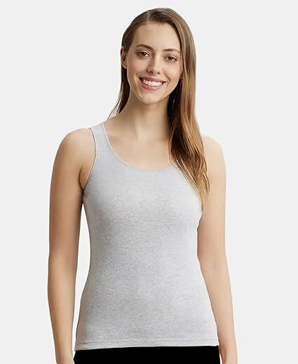 Jockey Woman Comfies Tank Top 1535 L Steel Grey Mel