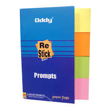Oddy Re Sticks Prompts Paper Flag (4 Colour Prompts)