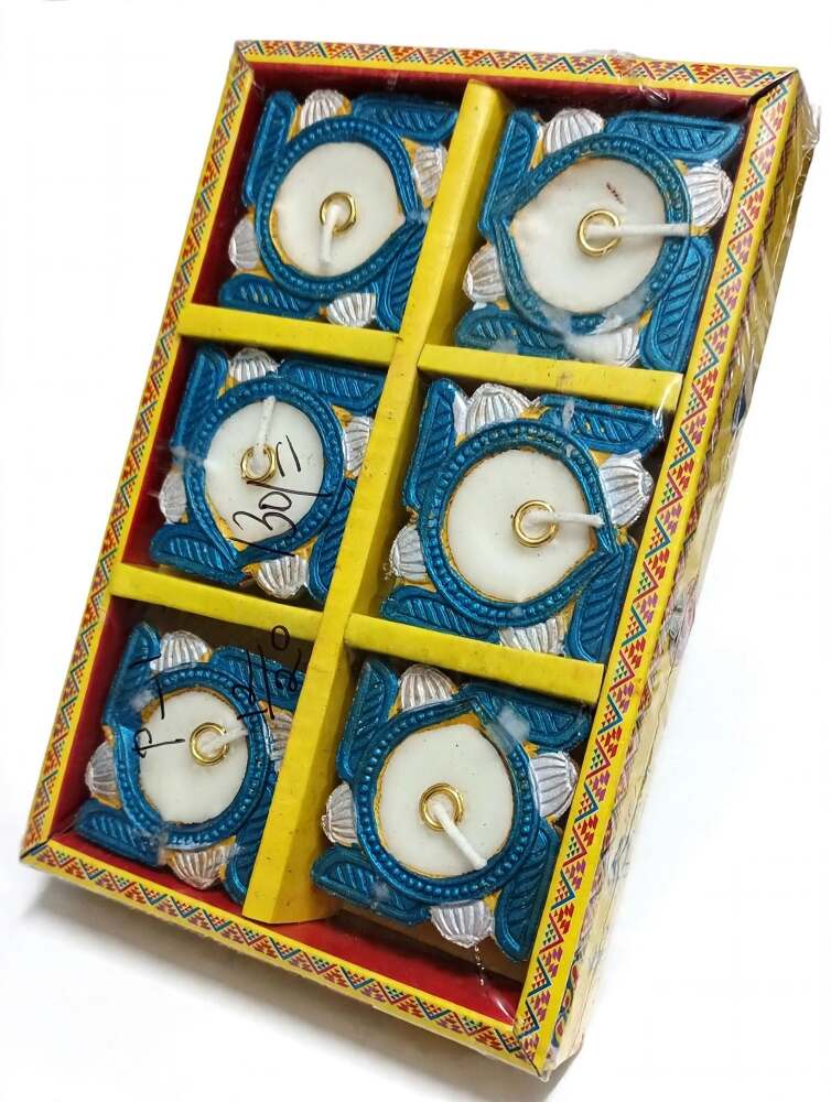 Traditional Fancy Clay Diya