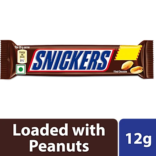 Snickers Chocolate Bar, 12g