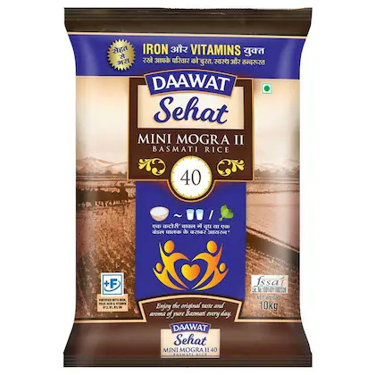 Daawat Sehat Mini Mogra Basmati Rice 10 kg