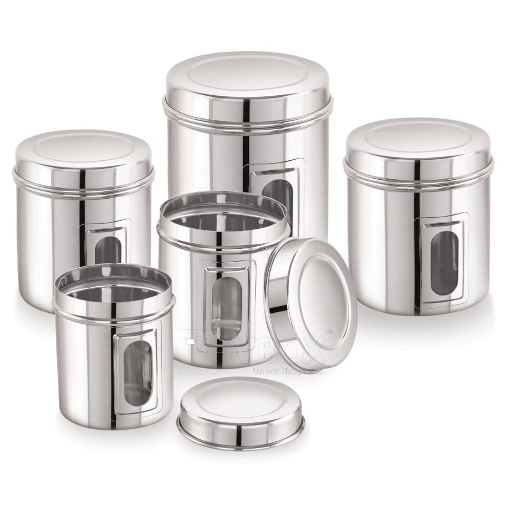 Good Life's Platinum Andar Bahar Stainless Steel Stroing Jar 3-Pc-Set