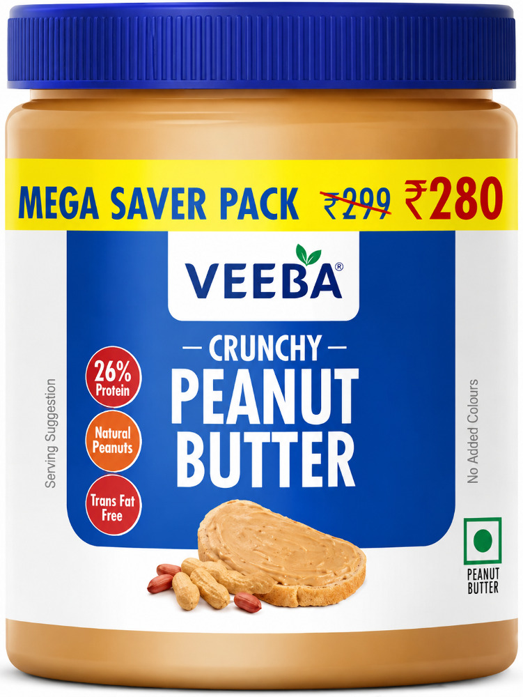 Veeba Crunchy Peanut Butter, 900g