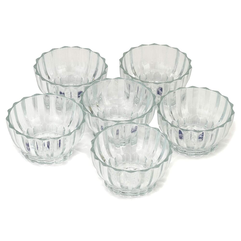 Flyer Ultimate Luxury Clear Glass Bowl Set 6Pcs