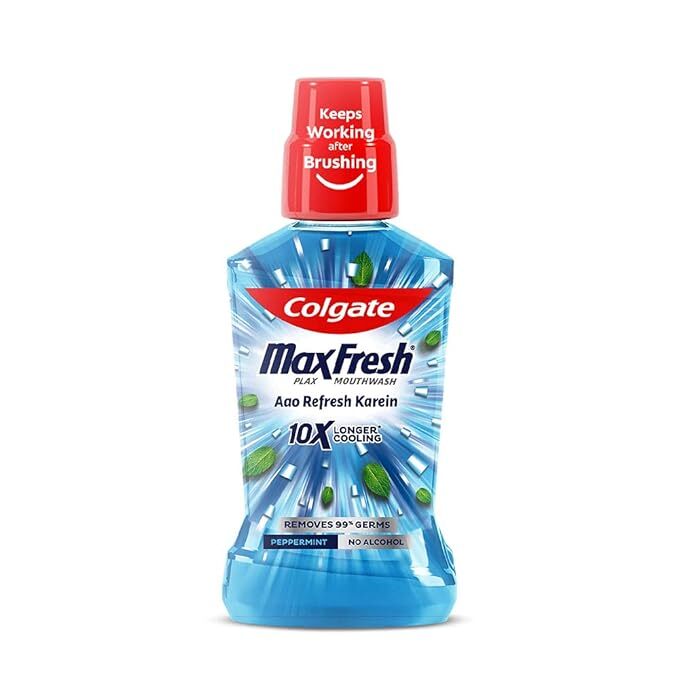 Colgate MaxFresh Plax Peppermint Fresh Mouthwash 250 ml