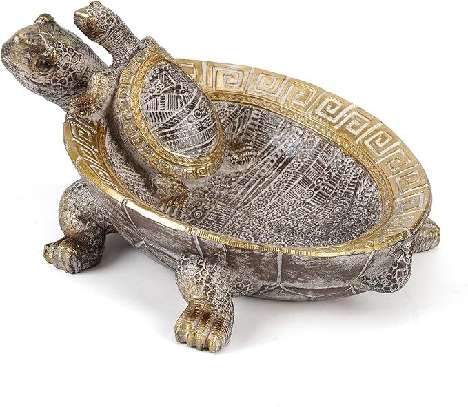 Gloden Turtle Statue with Baby Turtle