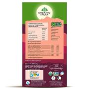Organic India Tulsi Green Tea Pomegranate|Tea Bags, Net Qty 25 Infusion bags * 2 g