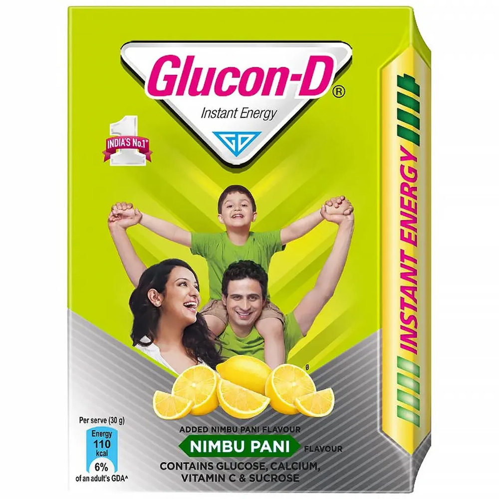 GLUCON-D INSTANT ENERGY NIMBU PANI FLAVOUR, 125G