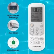 SAMSUNG 1 Ton 4 Star Split Inverter AC - White (AR12BYMZABE/AR12BYMZABENNA /AR12BYMZABEXNA, Copper Condenser)