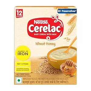 Nestle Cerelac Baby Cereal With Milk Wheat Honey 12-24 Months 300g