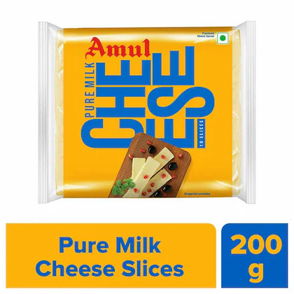 Amul Pure Milk Cheese Slice, 200G