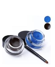 Kiss Beauty Long Wear Gel Eyeliner Smudge Proof & Waterproof (Black And Blue) 6g(3g+3g) With 2 Expert brushes