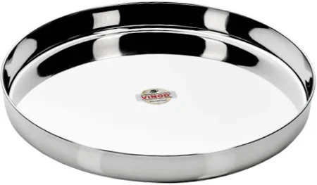 Vinod Stainlees Steel Thali 13"