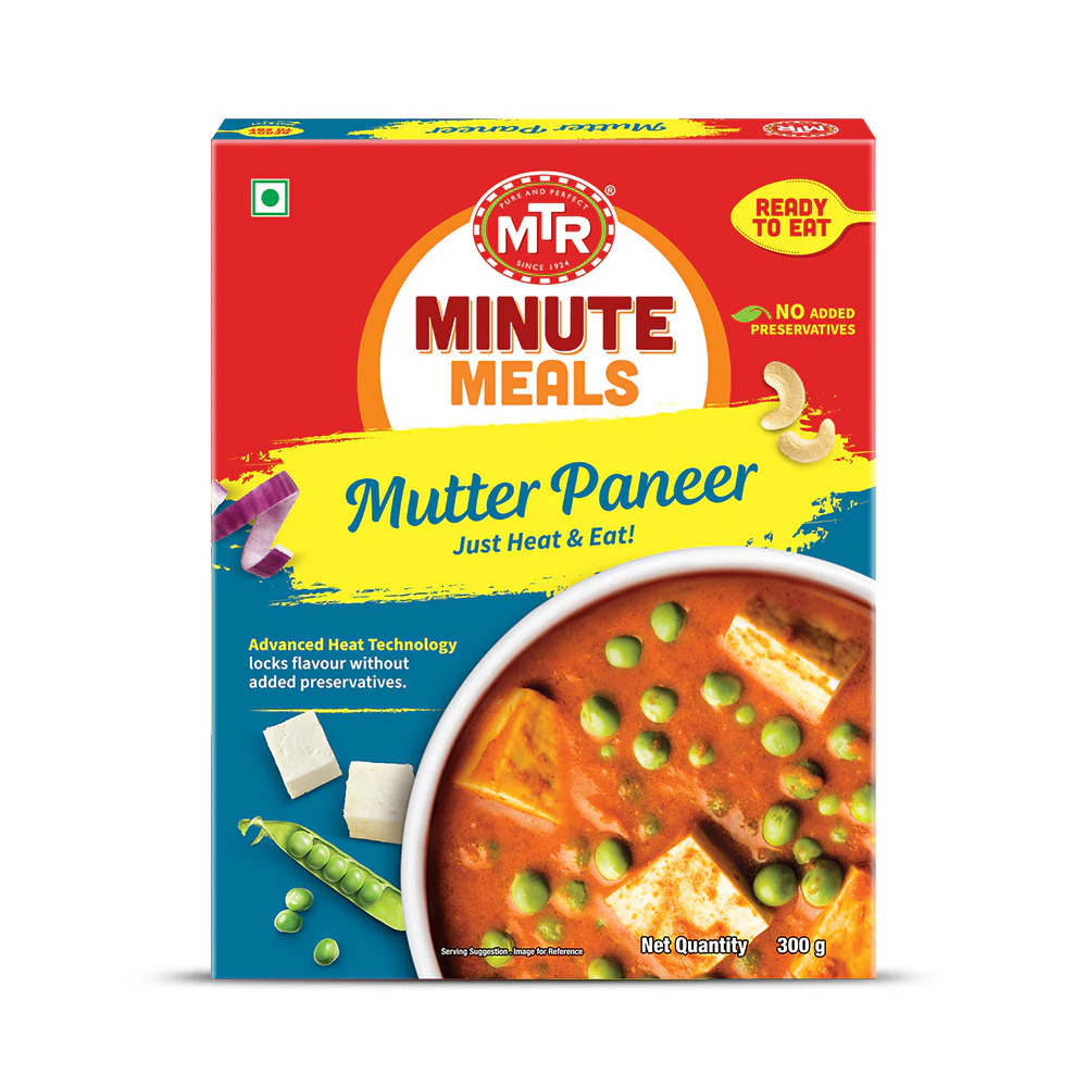MTR Mutter Paneer Just Heat & Eat, 300G