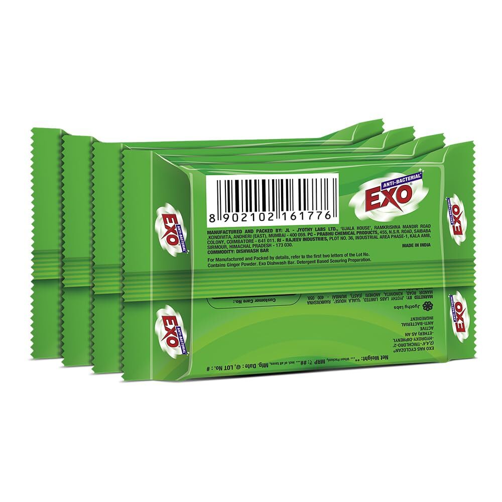 Exo Anti-Bacterial Dish Bar,120G*4