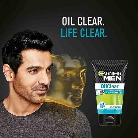 Garnier Men Oil Clear Clay D Tox Facewash, 100 g