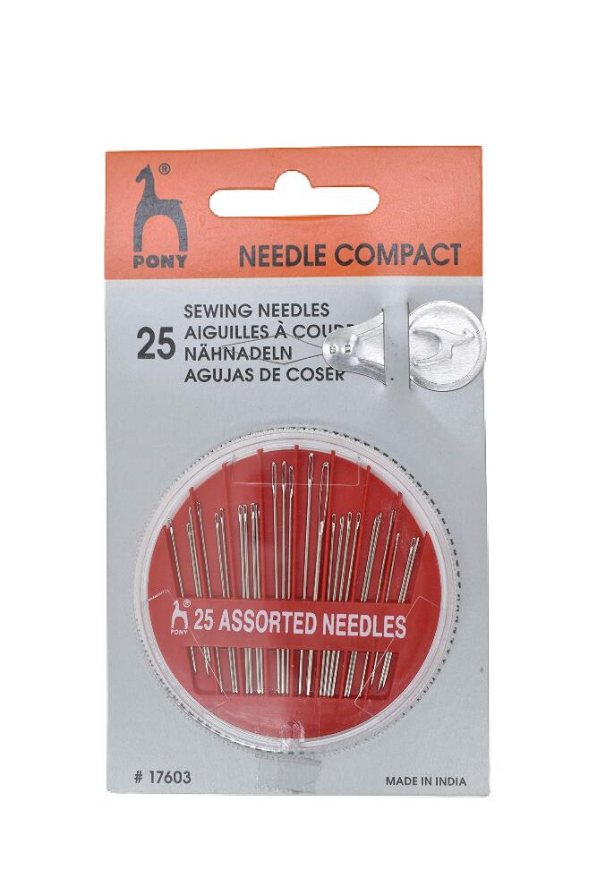 Needle Compact 25 Sewing Needles 1 Needle Threader