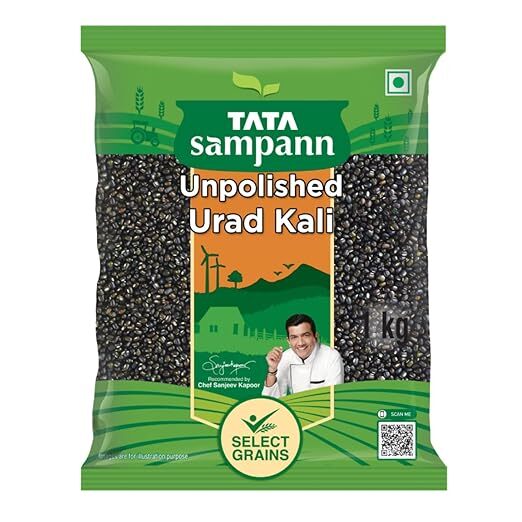 Tata Sampann Unpolished Urad Kali 1kg