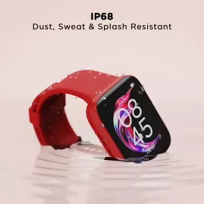 boAt Wave Ultima with 1.8 inch Curve Arc HD Display, Bluetooth Calling with BT v5.3 Smartwatch (Red Strap, Free Size)