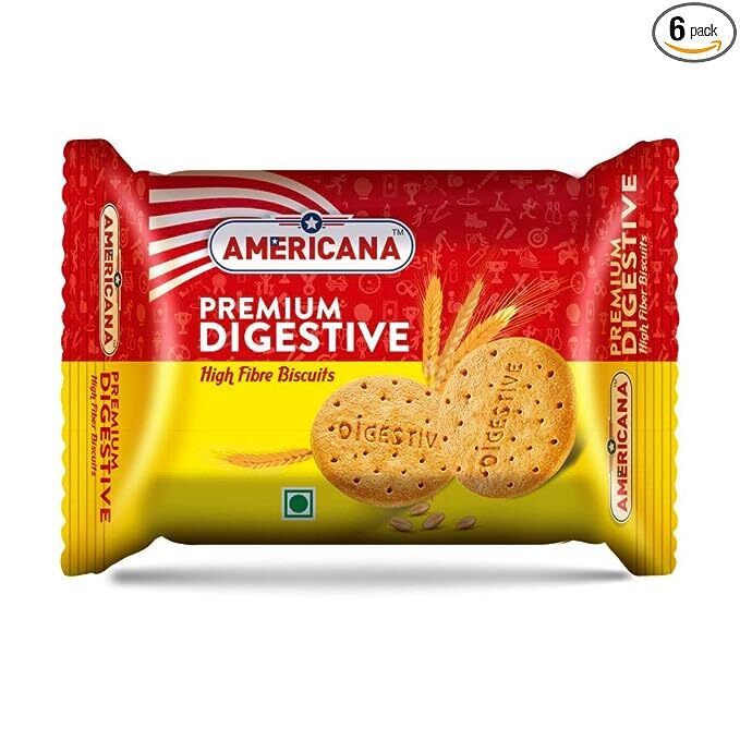 Americana Digestive 5 Grains Biscuit, 120 g