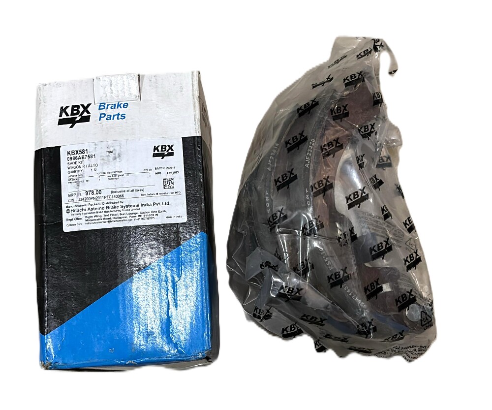 Rear Brake Shoe Kit for Maruti Wagon R & Alto -KBX581