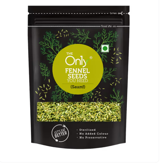 The Only Fennel Seeds Saunf 100g
