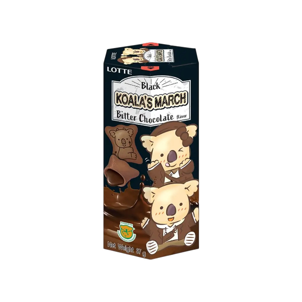 Lotte Black Koala's March Bitter Chocolate Cream Biscuits 37 g